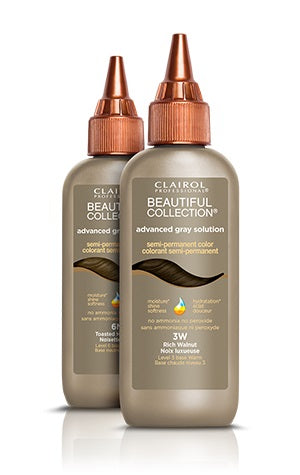 CLAIROL PROFESSIONAL BEAUTIFUL COLLECTION ADVANCE GRAY SOLUTION SEMI PERMANENT HAIR COLOR 3 oz