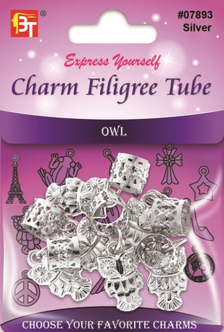 Braid Jewelry Charms-- Silver