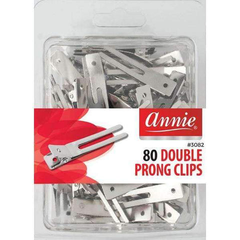 Annie 80Pc Double Prong Clips