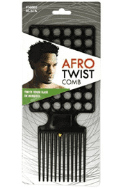 Donna Afro Twist Comb Black #36001