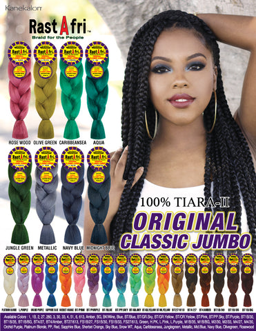 Rastafri Original Classic Jumbo 25” Kanekalon Braiding Hair