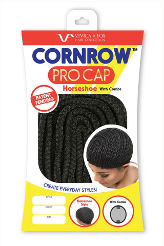 Cornrow Pro Cap Horseshoe w/comb